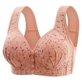 thumbnail image 1 of fheaev Front Closure Bras For Women Plus Size Full Coverage No Underwire Comfort Wireless Snap Closing Convenient Everyday Bra Front Button Bras Older Women Front Buckle Corset Bra, 1 of 7