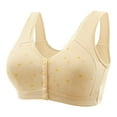 thumbnail image 1 of fheaev Front Closure Bras for Women Plus Size Post Surgery Soft Convenient Wireless Everyday Bra M-7XL, 1 of 5
