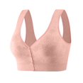 thumbnail image 1 of fheaev Front Closure Bras For Women Post Surgery Brassiere Plus Size Full Coverage No Underwire Comfort Wireless Snap Closing Bra Convenient Everyday Bra Front Button Bras Front Buckle Corset Bra, 1 of 1