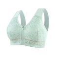 thumbnail image 1 of fheaev Front Closure Bras For Women Post Surgery Brassiere Plus Size Full Coverage No Underwire Comfort Wireless Snap Closing Bra Convenient Everyday Bra Front Button Bras Front Buckle Corset Bra, 1 of 3