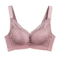 thumbnail image 1 of fheaev Front Closure Everyday Bra For Women No Underwire Push Up Compression Support Wirefree Snap Closing Bras Underwear T-Shirt Bras Front Buckle Underwear, 1 of 5