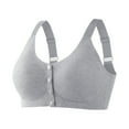 thumbnail image 1 of fheaev Front Open Button Bras for Women Plus Size Front Closure Wireless No Underwire Full Coverage No Underwire Bras Adjustable Shoulder Strap Comfort Push Up Lace Bras Sleeping Everyday Bras, 1 of 5