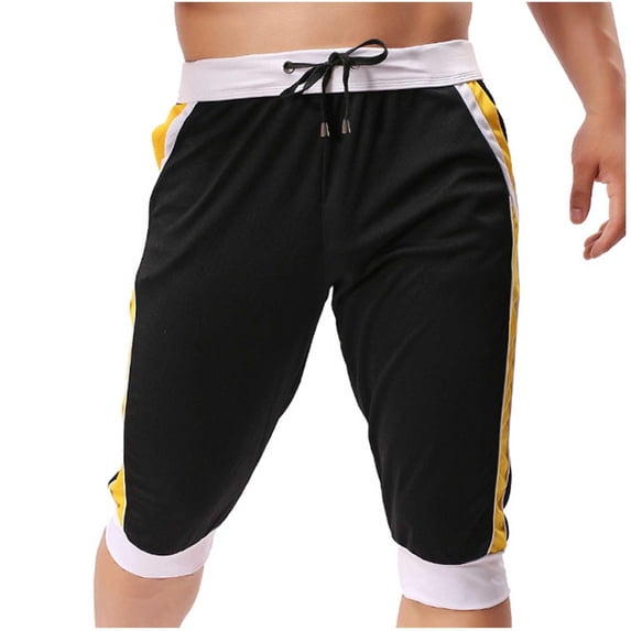 fheaev Gym Workout Shorts for Men Athletic Shorts Lightweight Training Sports Running Shorts Pants With Pockets Drawstring Beach-Pants