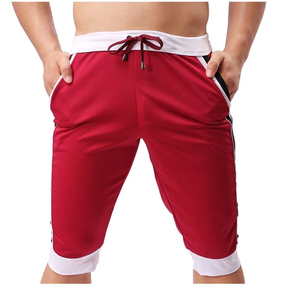 fheaev Gym Workout Shorts for Men Athletic Shorts Lightweight Training Sports Running Shorts Pants With Pockets Drawstring Beach-Pants