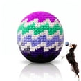 thumbnail image 1 of Fheaev Interactive Pet Toys Dog Toys Dog Ball,Colorful Crocheted Dog Ball Toy Quiet Indoor Toy Relieves Anxiety Cleans Teeth Interactive Soft Chew Toy for Small And Medium Dogs Silent Play, 1 of 9
