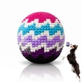 thumbnail image 1 of fheaev Interactive Pet Toys Dog Toys Dog Ball,Colorful Crocheted Dog Ball Toy Quiet Indoor Toy Relieves Anxiety Cleans Teeth Interactive Soft Chew Toy For Small And Medium Dogs Silent Play, 1 of 9