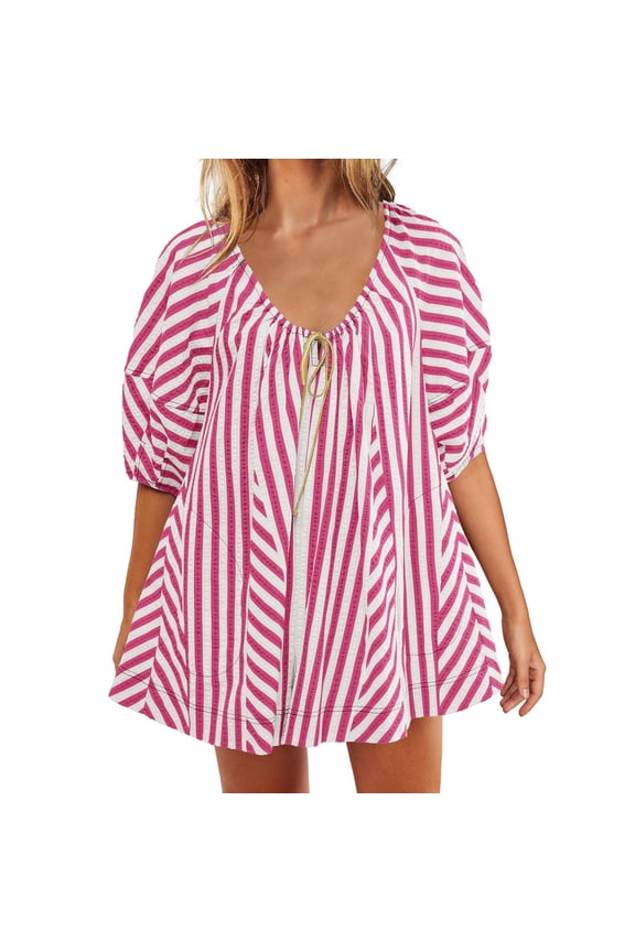 Jumpsuits for Women Elegant Fashion Summer Rompers Sleeveless Romper Loose Print Round Neck Drawstring Short Sleeve Shorts Wide Leg Pants Overalls 1 Piece Beachs with Pockets 2025