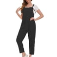 thumbnail image 1 of fheaev Jumpsuits for Women Elegant Fashion Summer Rompers Sleeveless Romper Loose Strap Wide Leg Long Pants Overalls 1 Pieces with Pockets 2025 Clothes, 1 of 4