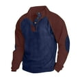 thumbnail image 1 of fheaev Long Sleeve Corduroy Shirts For Men Casual Turndown Collar Soild Color T-Shirt Blouse Tops Basic Bottoming Long Sleeve Button T-Shirts Tops Workout T Shirts, 1 of 5