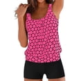 thumbnail image 1 of fheaev Modest Tankini Swimsuits Set for Women Two Pc Athletic Womens Bathing Suits Blouson Swim Tank Tops with Board Shorts Conservative Split Swimwear, 1 of 5