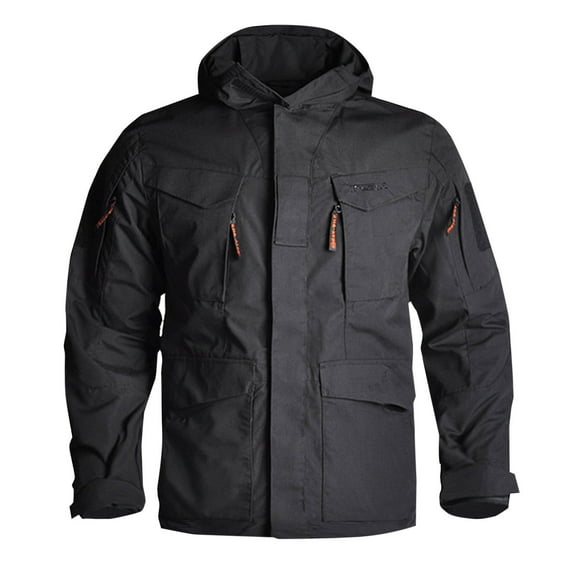 fheaev Outdoor Jacket For Men Rain Jacket Waterproof Softshell Jacket Outdoor Recreation Sports Interchange Jacket Windbreaker Zipper Top Long Sleeve Hooded Coatfor Hiking Cycling Travel