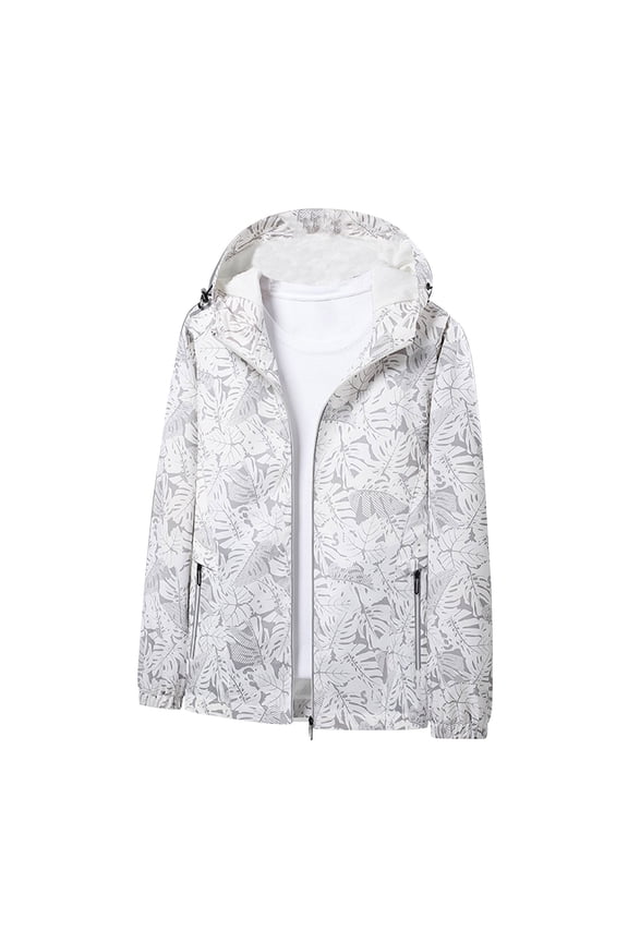 Outdoor Jacket For Women Rain Jacket Lightweight Waterproof Raincoat Sport Coat Pockets Interchange Jacket Mountain Windbreaker With Hooded For Hiking Travel Cycling Bike