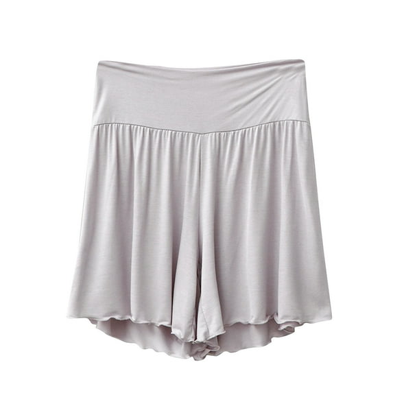 fheaev Pajama Shorts For Women Thin Style Casual Wide Leg Pants Women'S Shorts Loose Size Home Pants Sleepswear Yoga Leggings Fitness Running Gym Sports Active Pants For Summer