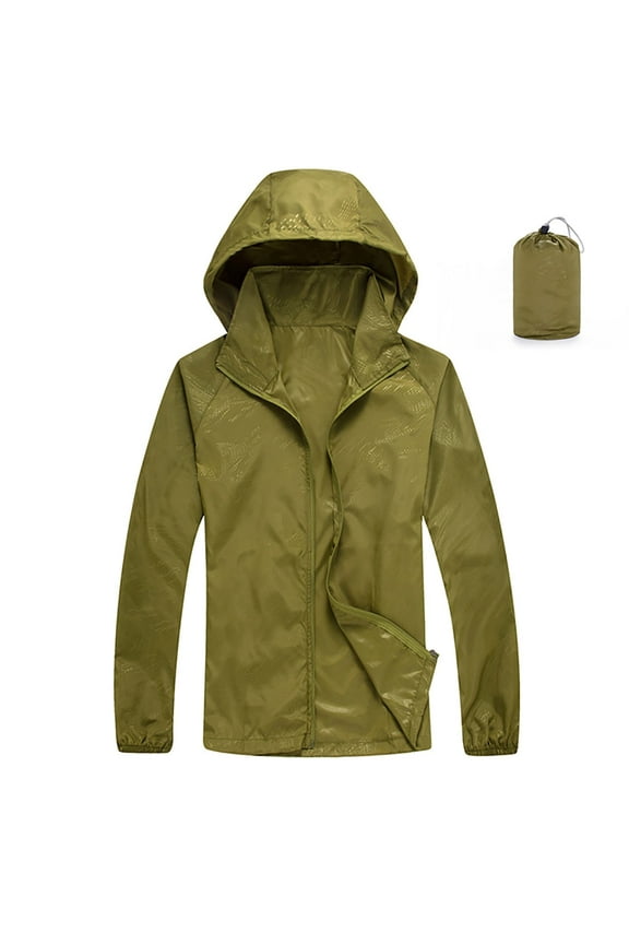 Rain Jacket For Women Outdoor Jacket Waterproof Windproof Acket Recreation Sports Interchange Jacket Windbreaker Long Sleeve Detachable Hooded Raincoats With Storage Bag