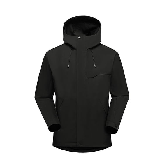 fheaev Rain Jackets for Women Spring Winter Waterproof Hooded Pocket Zipper Jacket Outdoor Mountaineering Clothing Sports Raincoats with Pocket for Outdoor Hiking