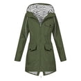 thumbnail image 1 of fheaev Rain Jackets for Women Waterproof Raincoats with Hood Soft Interchange Jacket Windbreaker Windproof Rain Jacket with Pocket for Outdoor Hiking, 1 of 8