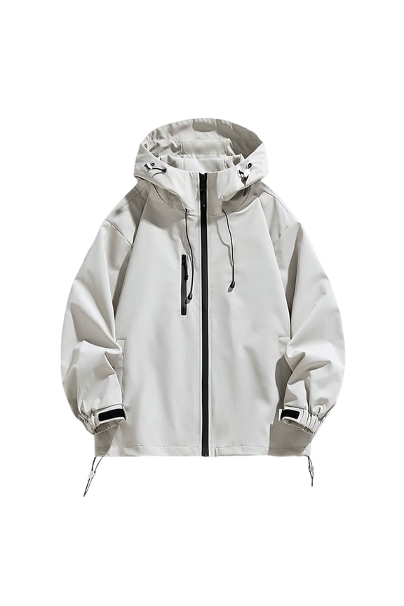 Rain Jackets for Women Waterproof Raincoats with Hood Soft Interchange Jacket Windbreaker Windproof Rain Jacket with Pocket for Outdoor Hiking