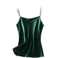 thumbnail image 1 of fheaev Silk Satin Camisole Cami for Women V Neck Spaghetti Strap Soft Loose Tank Tops, 1 of 5
