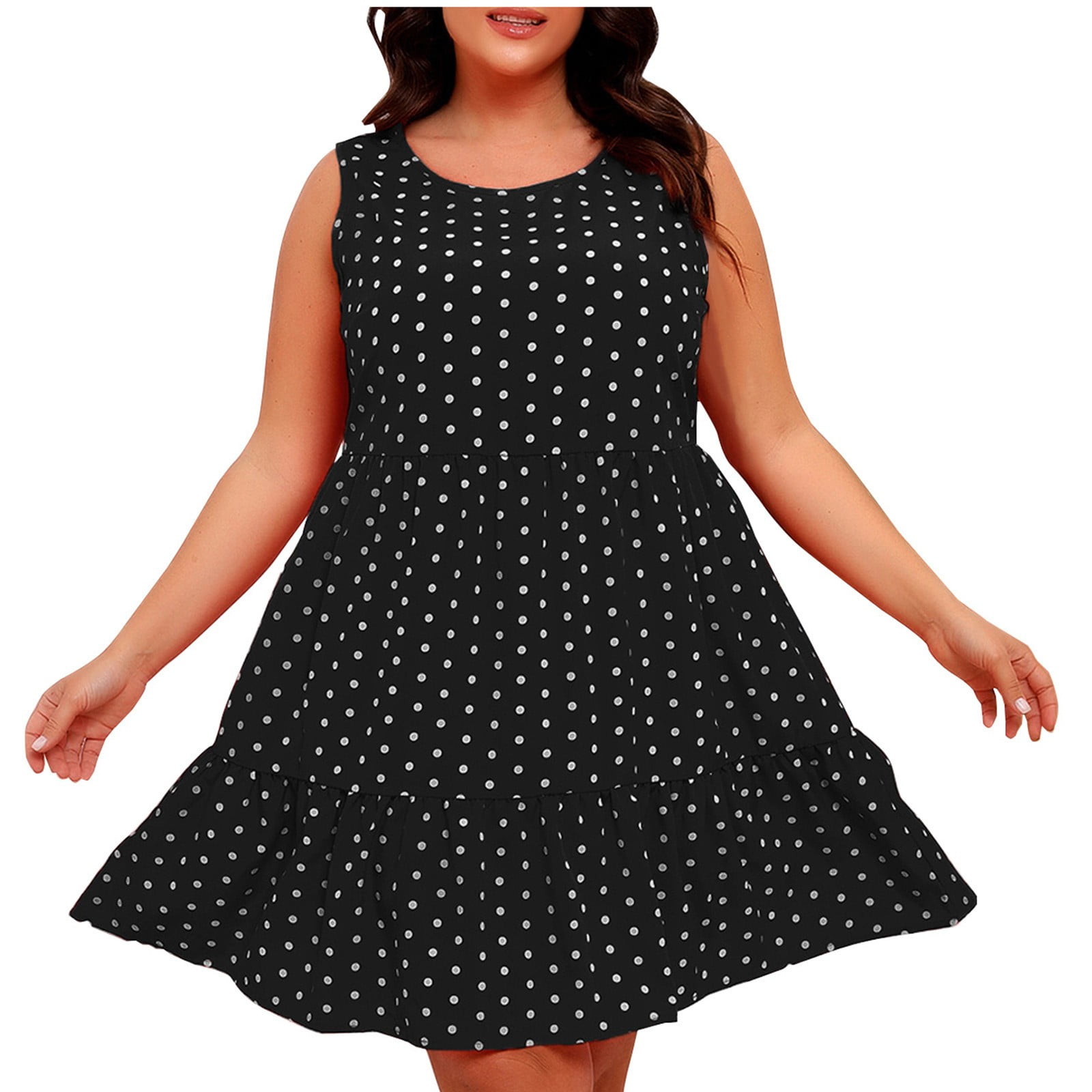 Women's Knee Length Casual Sundress - Sleeveless Strap Loose Fit, Sea Turtle Print Nightwear Dress - View #10