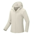 thumbnail image 1 of fheaev Sun Protection Hooded Jacket for Women Lightweight Long Sleeve Full Zip Sun Shirt with Pocket Cycling Bike Windbreaker for Hiking Travel Breathable Waterproof Sunscreen Outdoor Jacket, 1 of 6