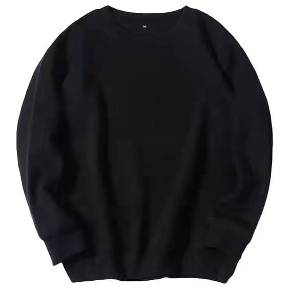 fheaev Sweatshirt For Men Casual Soft And Comfortable T-Shirt Hoodless Pullover Casaul Soild Color Round Neck Long Sleeve Shirts Top Blouse Sweatshirt With Pocket