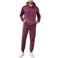 thumbnail image 1 of fheaev Sweatsuits for Men 2 Piece Hoodie Men'S Jogging Tracksuit Set Casual Athletic Running Sports Suits Drawstring Long Sleeve Outfit Pullover Suit Set, 1 of 7