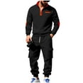 thumbnail image 1 of fheaev Sweatsuits for Men Fleece Lined Half Zipper Sweatshirt And Sweatpants Set Athletic Workout Track Suits 2 Piece Set Sweat Suit Outfits Tracksuits, 1 of 9