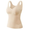 thumbnail image 1 of fheaev Tank Tops for Women Underwear Sleeveless Thermal Shirts Base Compression Tops seamless Body Shaper Camisole Tops with Built in Bra Cami Vest, 1 of 2