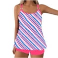 thumbnail image 1 of fheaev Tankini Swimsuits Set for Women Plus Size Modest Print Flowy Swim Tops with Chest Pad without Underwire And Shorts Summer Beach Swimwear, 1 of 6