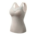 thumbnail image 1 of fheaev Thermal Tank Top for Women With Built-In Bra Self-Heating Lace Warm Sleeveless Fleece Lined Bottoming Cold-Proof Camis Tank Underwear Top for Winter Cold Weather Skii, 1 of 2