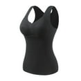 thumbnail image 1 of fheaev Thermal Tank Top for Women With Built-In Bra Self-Heating Lace Warm Sleeveless Fleece Lined Bottoming Cold-Proof Camis Tank Underwear Top for Winter Cold Weather Skii, 1 of 2