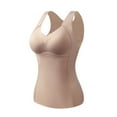 thumbnail image 1 of fheaev Thermal Tank Top for Women With Built-In Bra Self-Heating Lace Warm Sleeveless Fleece Lined Bottoming Cold-Proof Camis Tank Underwear Top for Winter Cold Weather Skii, 1 of 7