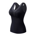 thumbnail image 1 of fheaev Thermal Tank Tops for Women With Built-In Bra Self-Heating Lace Warm Cami Compression Lace Camisole V Neck Slimming Seamless Fleece Bottoming Cold-Proof Underwear, 1 of 2