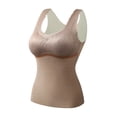 thumbnail image 1 of fheaev Thermal Tank Tops for Women With Built-In Bra Self-Heating Lace Warm Cami Compression Lace Camisole V Neck Slimming Seamless Fleece Bottoming Cold-Proof Underwear, 1 of 4