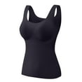 thumbnail image 1 of fheaev Thermal Tank Tops for Women With Built In Sports Bra Padded Underwear Tops Sleeveless Undershirt Camisole Warm Base Layer for Winter Cold Weather Skii, 1 of 3