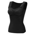thumbnail image 1 of fheaev Thermal Tank Tops for Women Self-Heating Lace Warm Cami Compression Lace Camisole V Neck Slimming Seamless Fleece Bottoming Cold-Proof Underwear, 1 of 3
