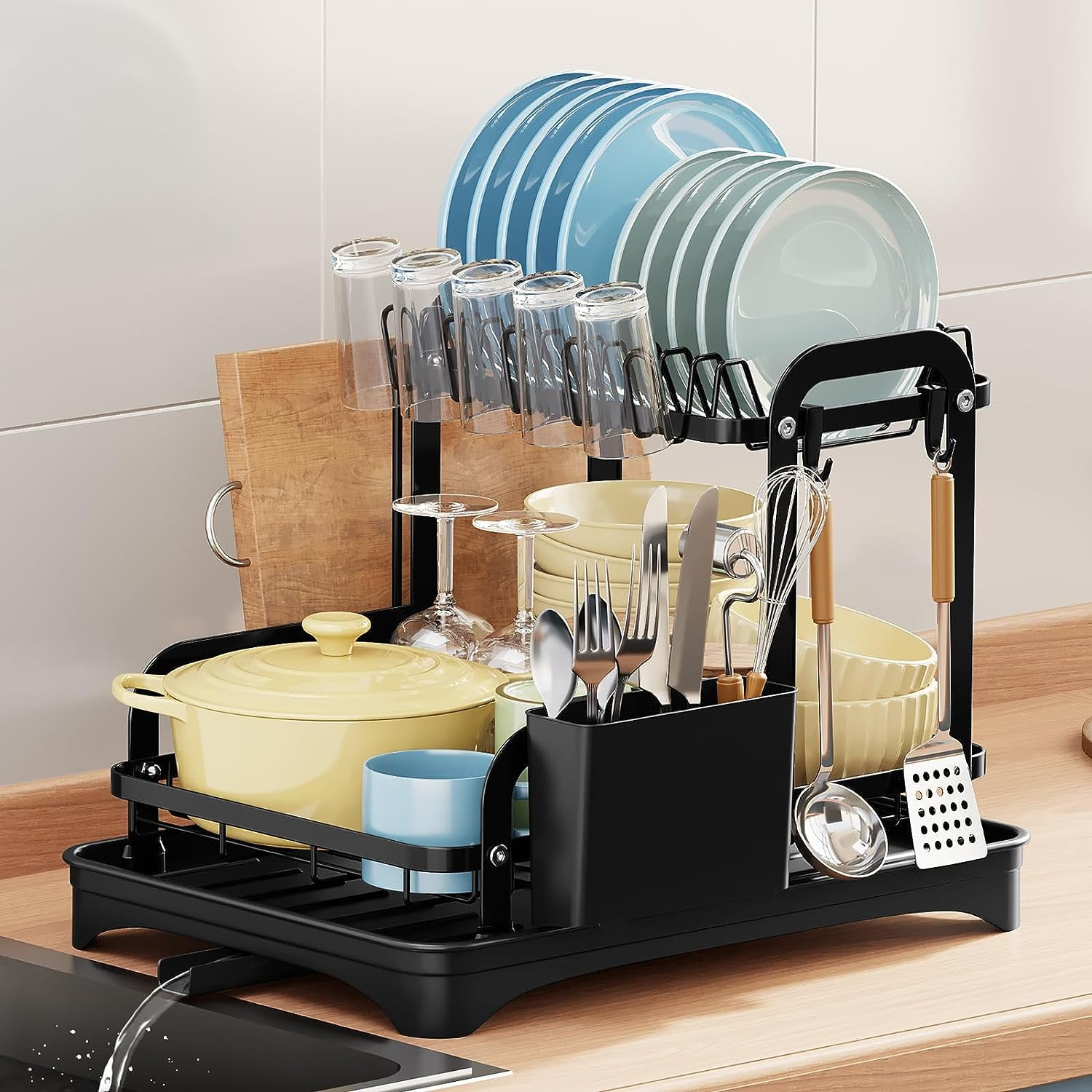 fhxbjoi Dish Drying Rack Keep Your Kitchen Tidy and Organized Space ...