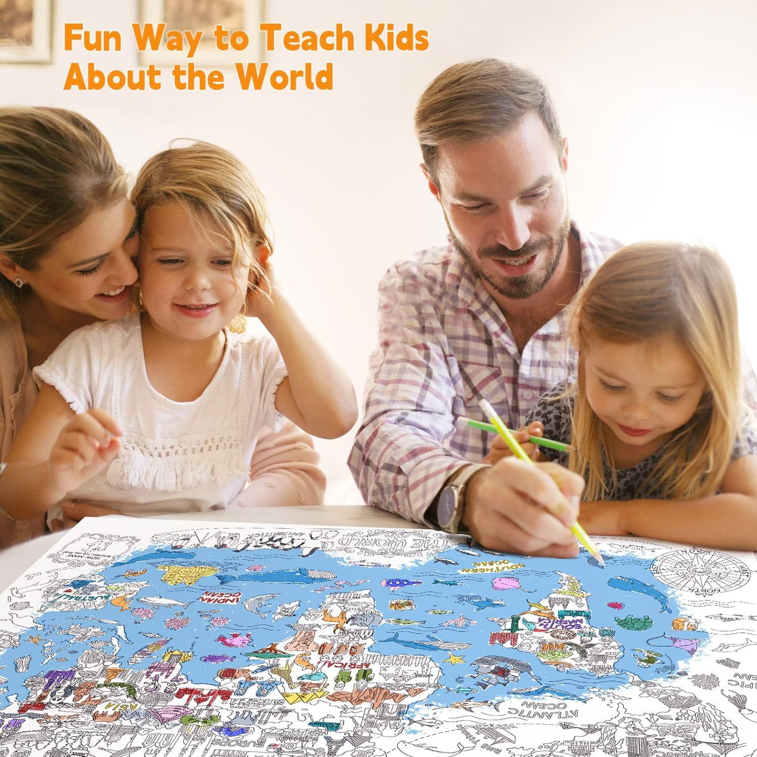 fhxbjoi Jar Melo Giant Coloring - Fhxbjoi Jar Melo Giant Coloring Poster Kids World Map Jumbo Wall Coloring Poster 45 3 X 31 5 Inches Large Tablecloth Birthday Gifts Class School Home 3025881d 6277 4d9c 994d F99a3cd5b5ca.895466530b4cd69794509b9d148e6482