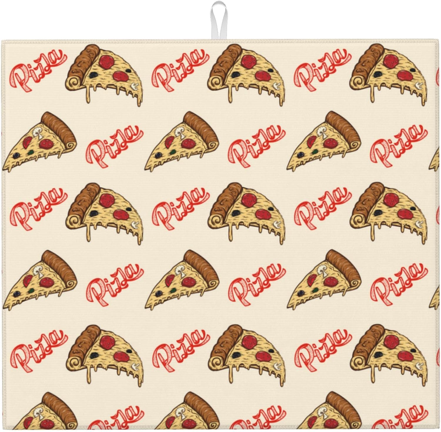 wecgfvo Mid Century Dish Drying Mat for Counter Atomic Retro Dish ...