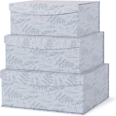 fhxbjoi Soul &amp; Lane Decorative Storage Boxes with Magnetic Closure   Memory Keepsake Boxes with Lids  Cardboard Storage for Gifts  Organizing  and  Décor  Cottage Sprig
