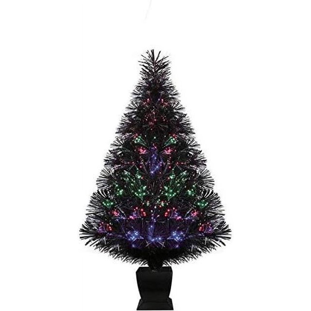 fiber optic christmas tree 32 in, black