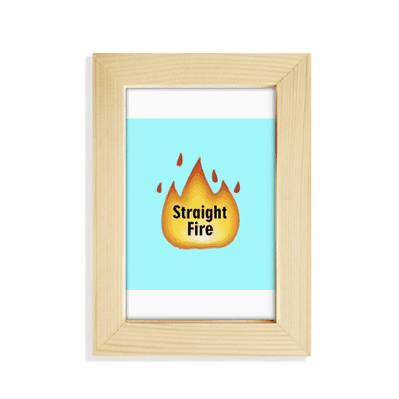 fiery hot burning fashion flame desktop display photo frame picture art painting 5x7 inch