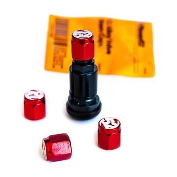 Fifteen52 Valve Stem Cap Set - Red - 4 Pieces