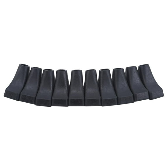 figatia 10 Hiking Pole Tips Rubber Walking Pole Tips Replacement Paws Ferrules Non Slip Trekking Stick Tips for Mountain Road Camping