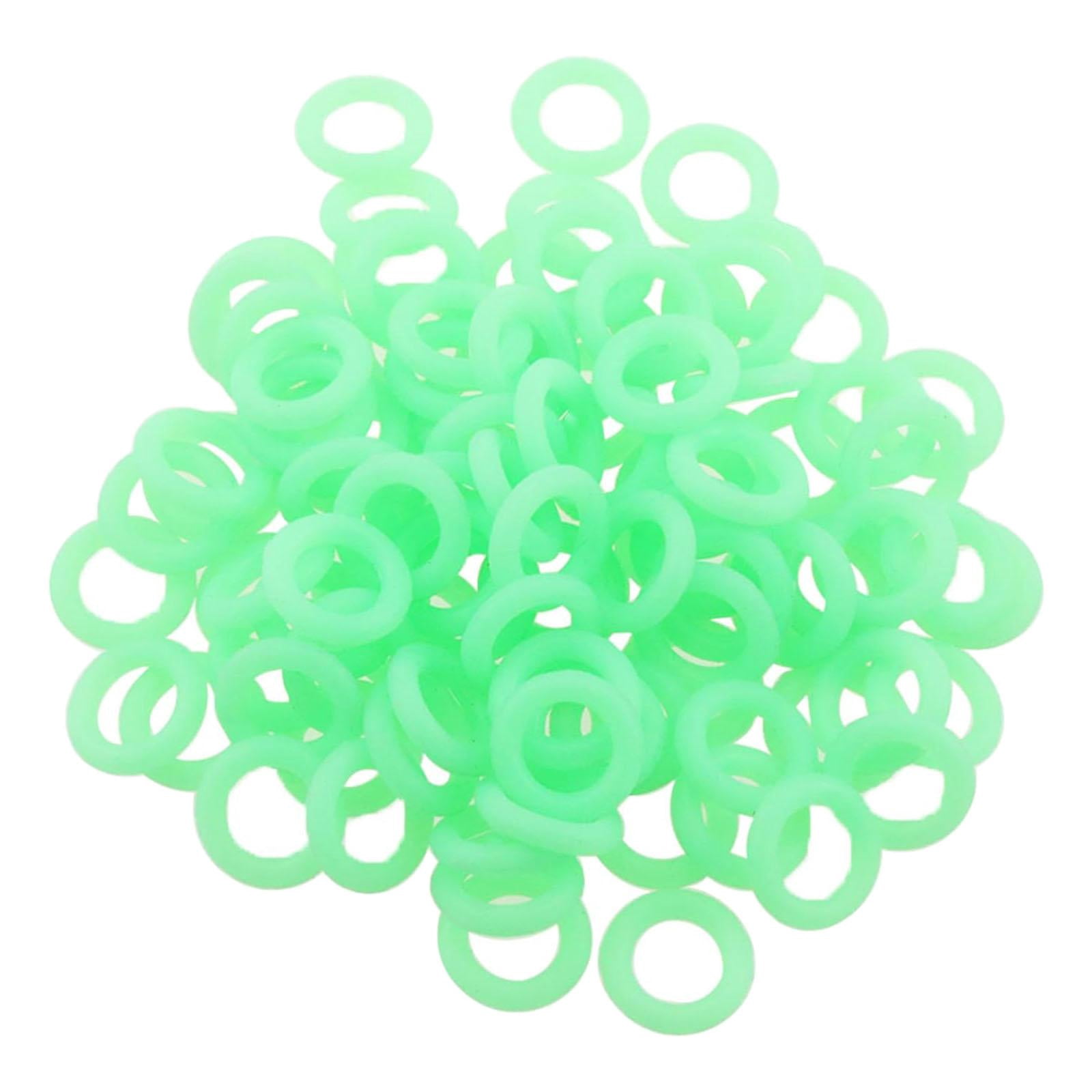Canopy Guide Rings figatia 100 Pieces Tent Stake Rings Tent Canopy Nail Rings Glow in The ...