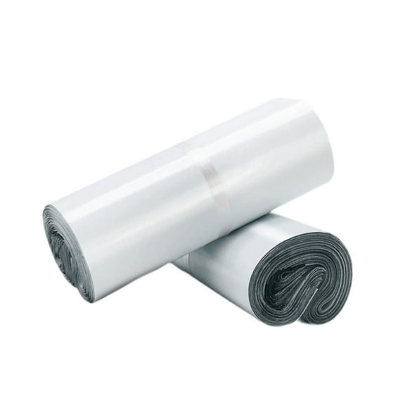 figatia 100Pcs PE Postage Bags Courier Mailer Bags Versatile Clothing Packaging Bags White 25x35cm