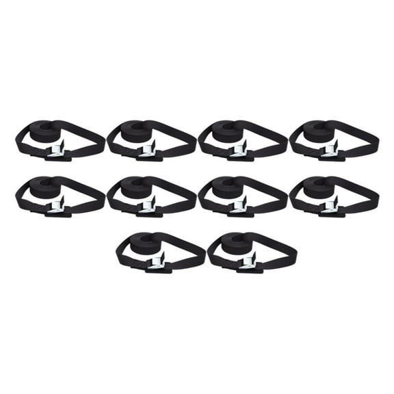 figatia 10Pcs Tie Down Straps Lashing Straps Lightweight Multipurpose 2.5cmx5M Fixing Strap Cargo Straps for Canoe Luggage Boat Cinch