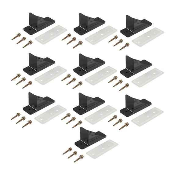 figatia 10x Generic Snow Guards s, Easy to Use, High Performance Roof Block Accessories for Roofing Black