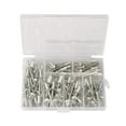 thumbnail image 1 of figatia 120 Pieces Rivets Metal Rivets Assortment Open End Multipurpose Fastener, 1 of 8