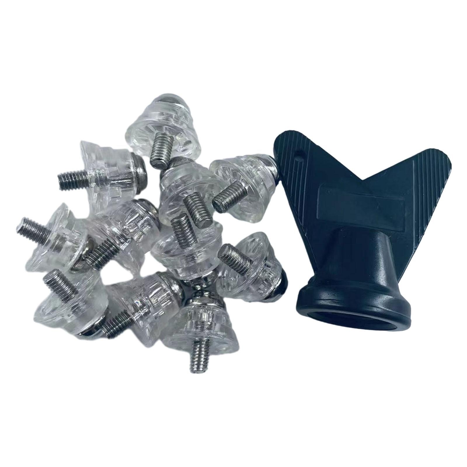 figatia 12Pcs Football Boot Spikes Rugby Shoes Studs Thread Screw 5mm Slip Soccer Boot Cleats Track Shoes Spikes for Training Walmart